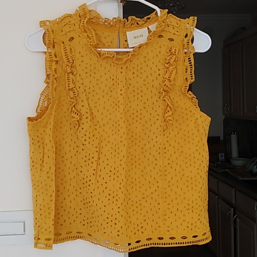 7/$50🌻Maeve by Anthropologie blouse sz 4 - Picture 1 of 17